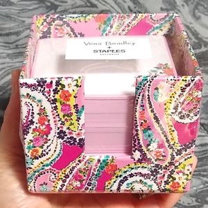 SOLD OUT! Vera Bradley Paisley Fuchsia Note Cube NWT